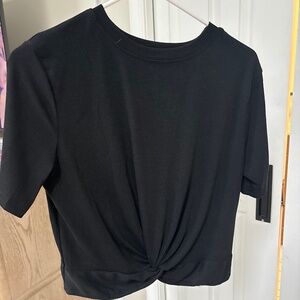 Twist front crop top